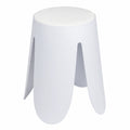 WENKO Duschhocker Comiso, robust bis 180 kg, gepolsterter Sitz, rutschfeste Füße, Ø 44,5 x 46 cm, weiß