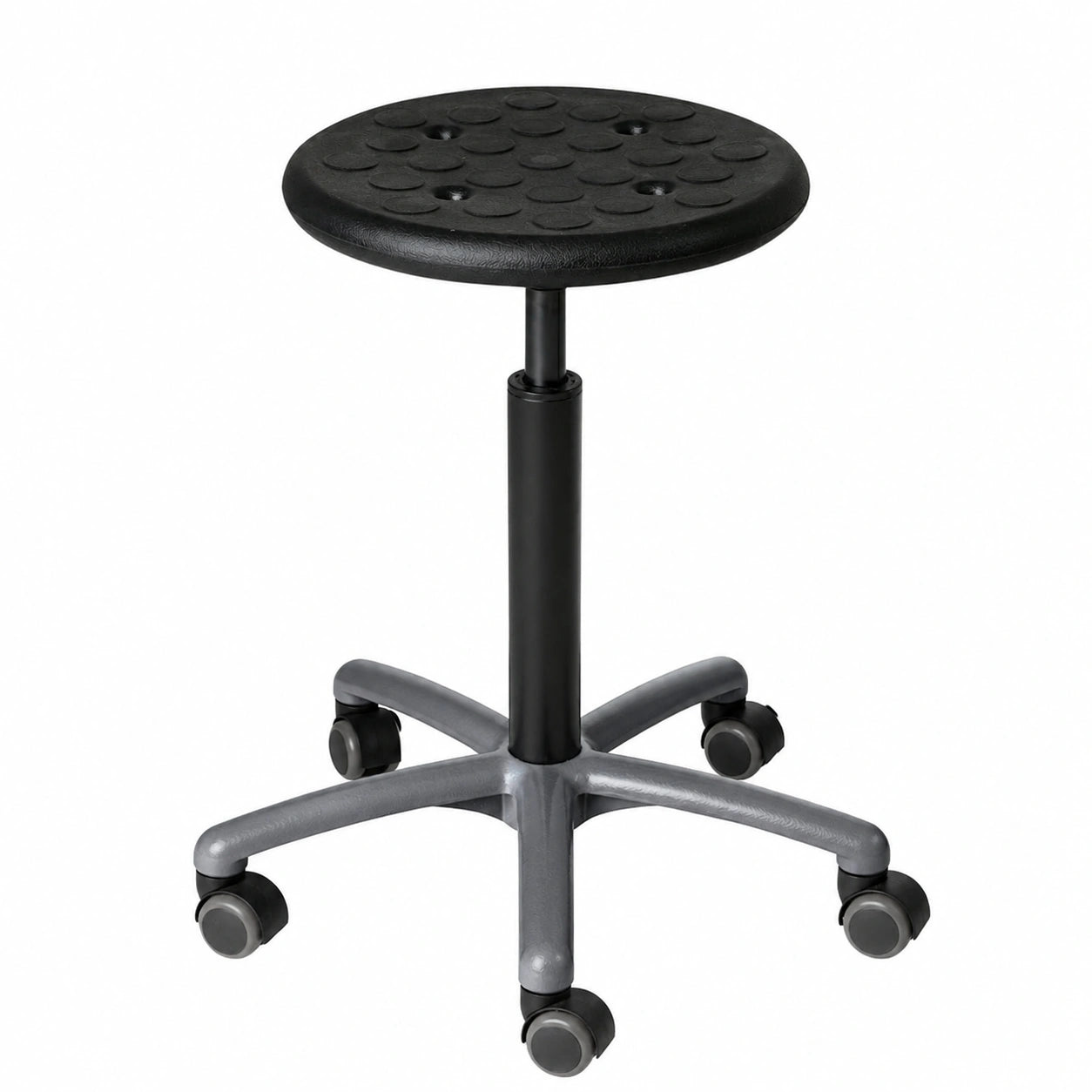 Küpper Höhenverstellbarer Drehhocker 54-79 cm, Modell 70008, Hellgrau