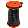 Avit Höhenverstellbarer Klapphocker, Tragbarer Teleskophocker bis 200 kg, Stabiler und Rutschfester Stand, Leichter Campinghocker für Baustelle, Garten und Outdoor-Aktivitäten