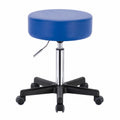 Ergonomischer Drehhocker für Büro und Praxis, höhenverstellbar, belastbar bis 120 kg, mit 360° Rollen und bequemem Sitz, Blau