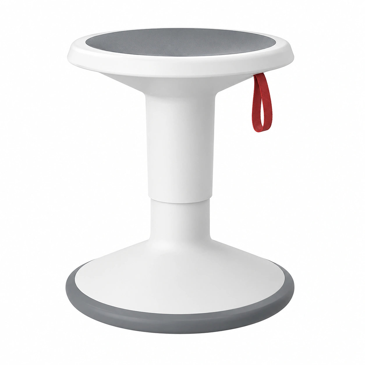 Interstuhl UPis1 ergonomischer Hocker mit Schwingeffekt, höhenverstellbar, rutschfest & kippsicher - für Büro und Zuhause (Grauweiß, UP Junior)
