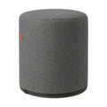 Bertoni Filz Sitzhocker Rund 40x40cm, Abnehmbarer Bezug, Waschbar, Anthrazit