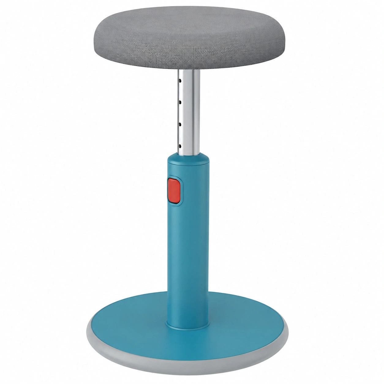 Leitz Ergo Cosy Höhenverstellbarer Stehhocker, Ergonomischer Bürostuhl in Blau, Sitzhöhe 46-79 cm