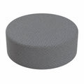 Runder Stretchbezug für Hocker, elastischer Schonbezug für Fußhocker und Sitzhocker, Möbelschutz für Sofas, Durchmesser 60 x Höhe 20 cm